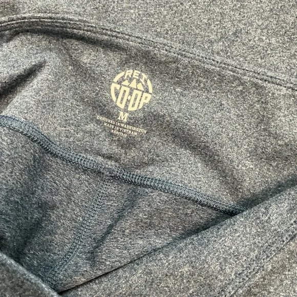 REI Co-Op Blue Crop Leggings Size Medium Stretch Active Yoga Pants Mid Rise - Picture 8 of 8